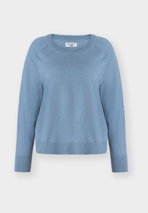 Marc O'Polo DENIM, LONG SLEEVE RAGLAN - Pullover - medium blue melange
