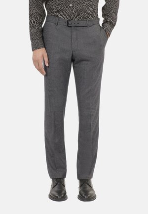 PIED DE POULE - Anzughose - black grey