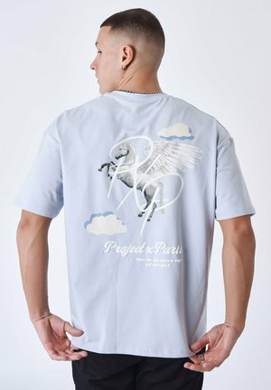Camiseta estampada - bleu glacier