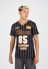 Brave Soul - T-shirt print - black/orange/white Miniatuurafbeelding 1