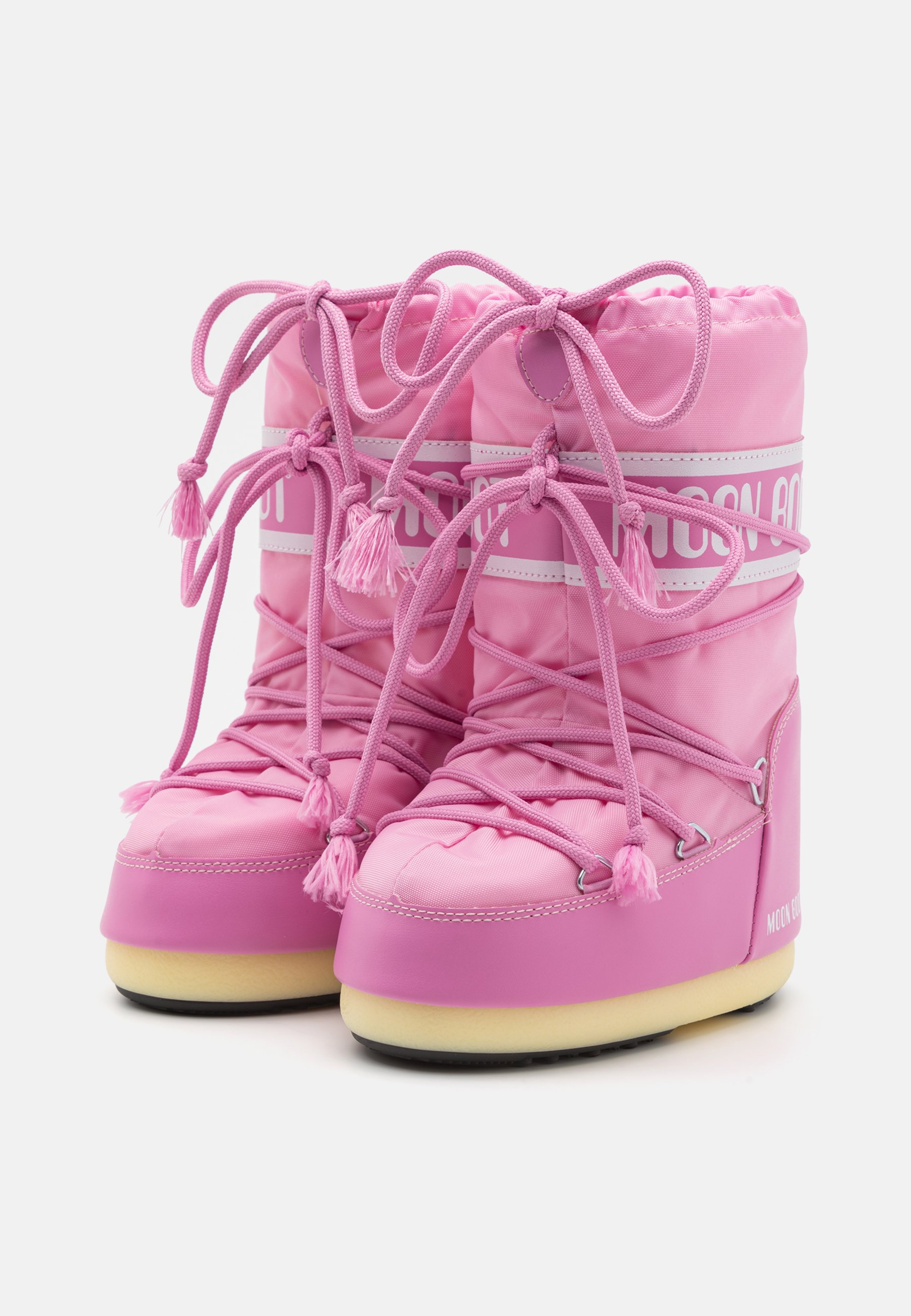Moon Boot ICON UNISEX - Botas de atacadores - pink/rosa-claro