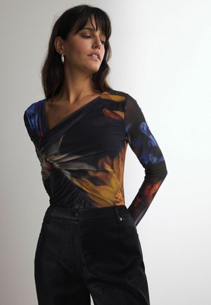 Bodijs - blue absract print