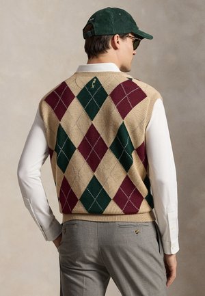 Polo Ralph Lauren BIG FIT PERFORMANCE ARGYLE SWEATER VEST - Top - multi-coloured