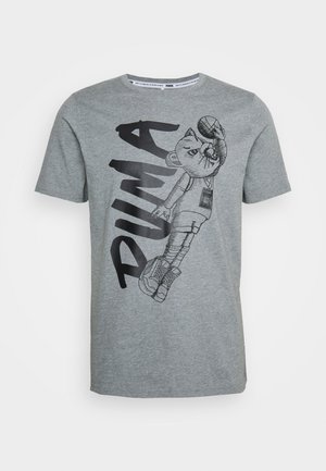 DYLAN TEE - T-shirt con stampa - medium gray heather
