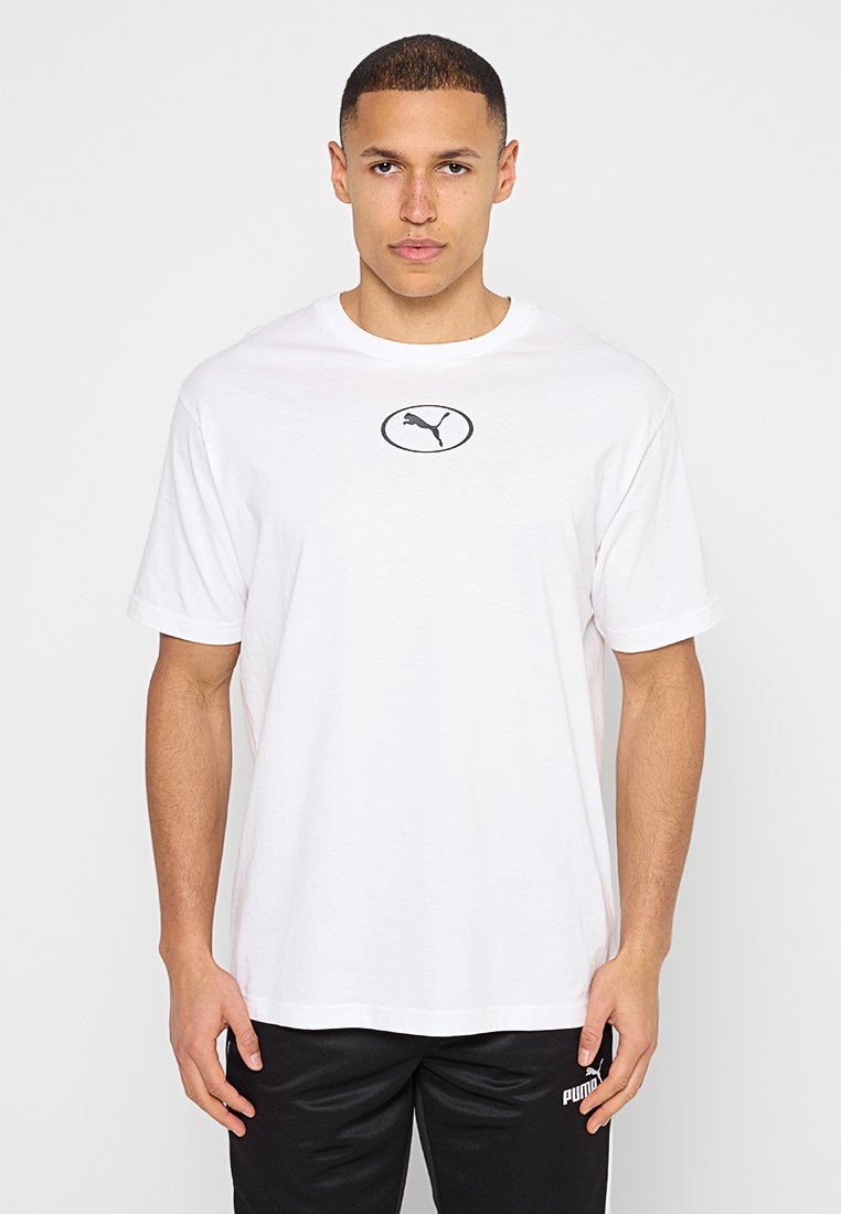 Puma T-shirt basic zilverkleurig