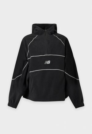 New Balance, TRACKSIDE HOODIE UNISEX - Суитшърт с качулка - black
