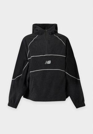 New Balance, TRACKSIDE HOODIE UNISEX - Суитшърт с качулка - black