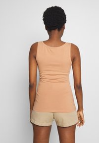 Anna Field BASIC TANK 3 PACK - Top - white/camel/martini olive