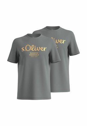 2 STÜCK - T-Shirt print - anthrazit