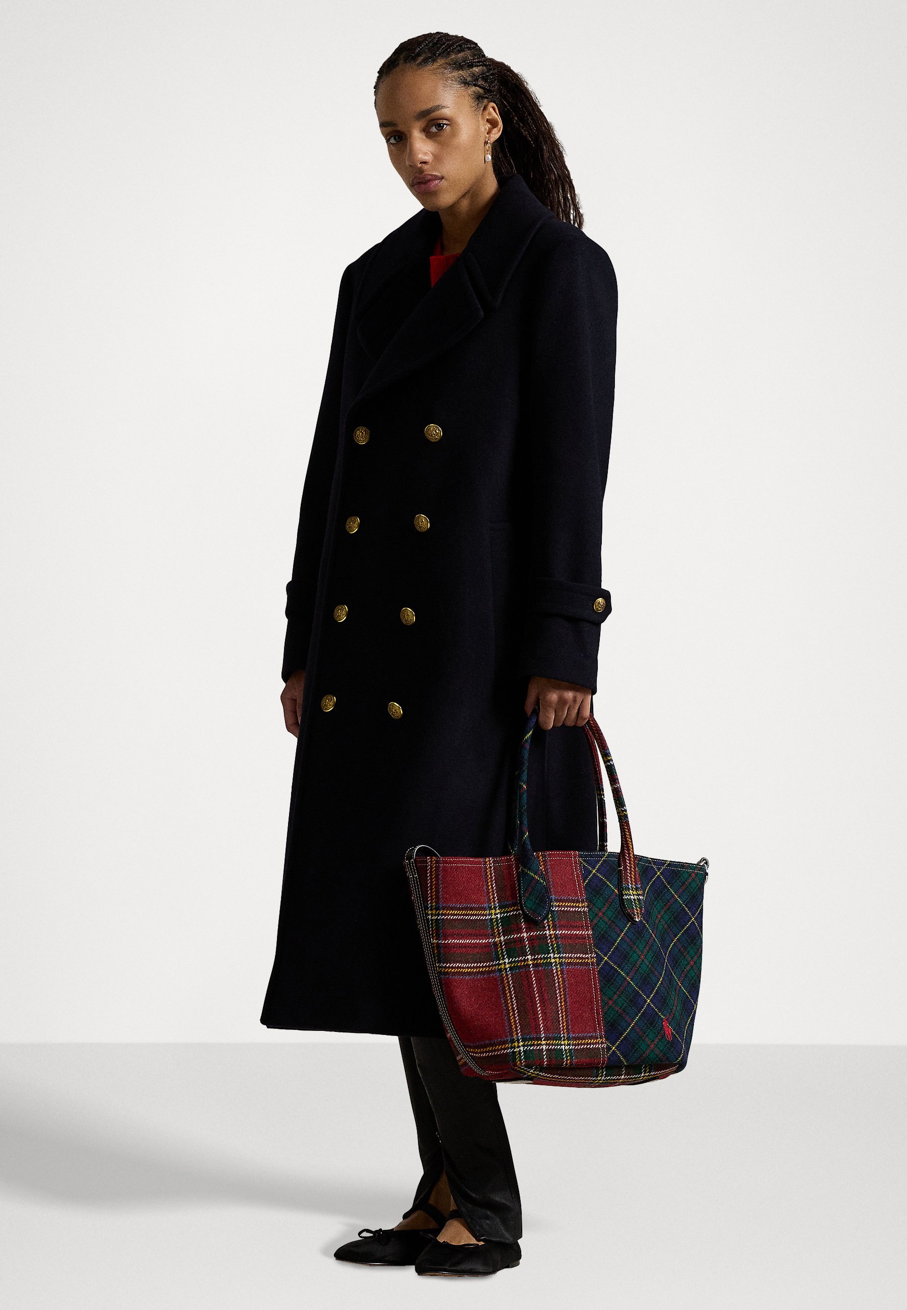 Polo Ralph Lauren PATCHWORK WOOL MEDIUM BELLPORT TOTE