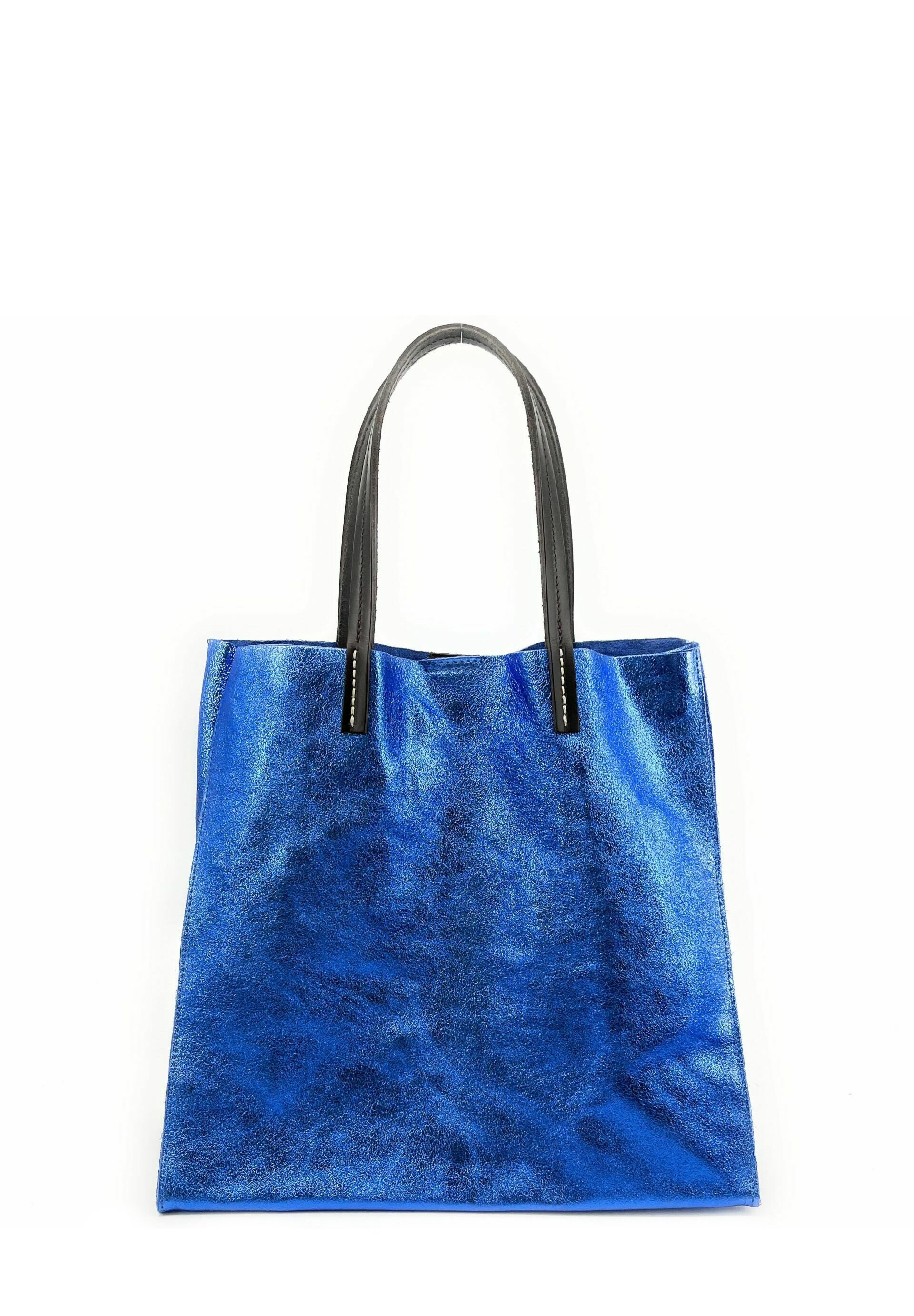 OH MY BAG ITALIEN Cabas bleu roi/bleu chiné