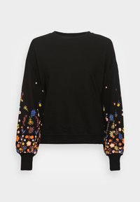 ONLY Tall - ONLBROOKE O NECK FLOWER - Sweatshirt - black Thumbnail Image 1