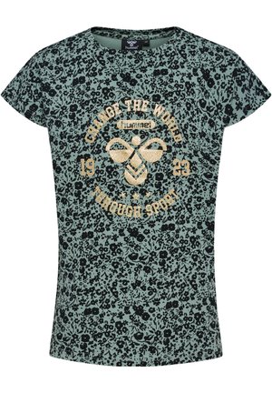 Hummel MEJSE - T-shirt print - chinois green