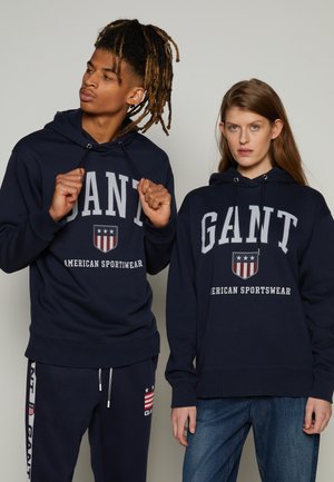 UNISEX HOODIE - Huppari - evening blue