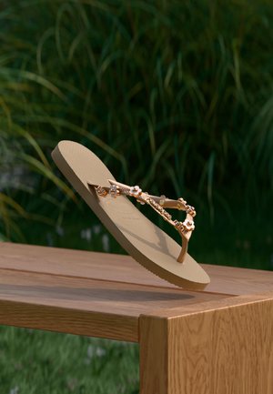 Havaianas SLIM STYLISH - Σανδάλια τύπου T - crocus rose/golden-coloured