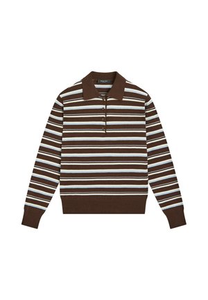 Massimo Dutti, Stickad tröja - dark brown