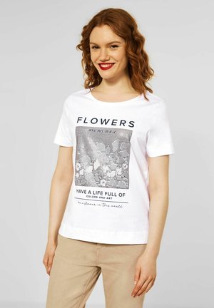 T-shirt con stampa - weiß