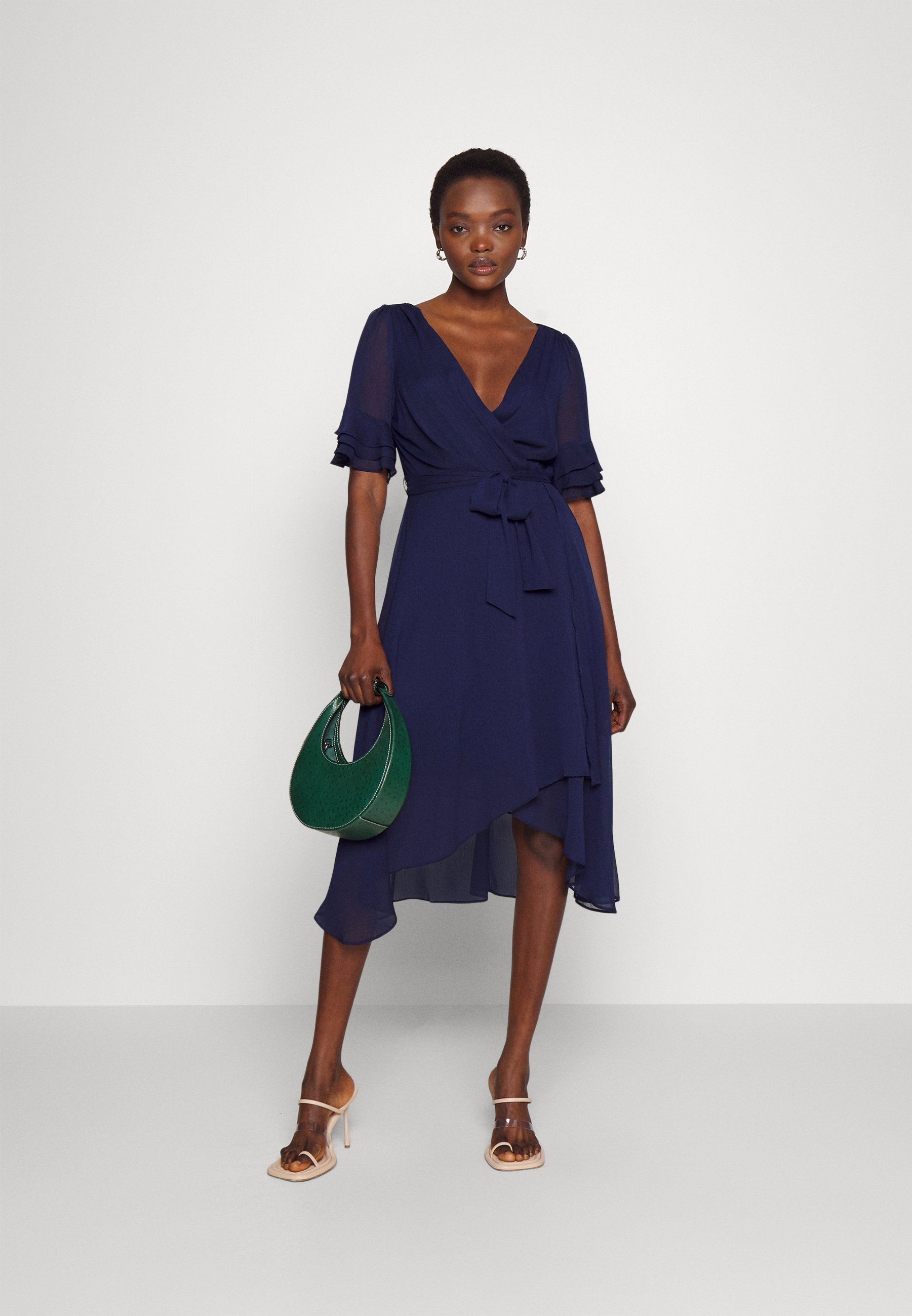 DKNY TRIPLE RUFFLE HI LOW - Cocktail 