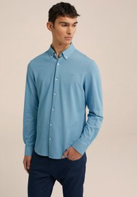 WE Fashion - THE KNITTED SHIRT - Košile - blue Miniatura obrázku 1