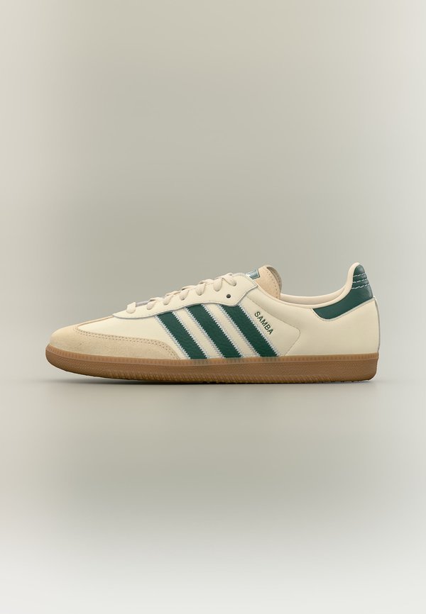 SAMBA OG UNISEX - Sneakers low - cream white/collegiate green