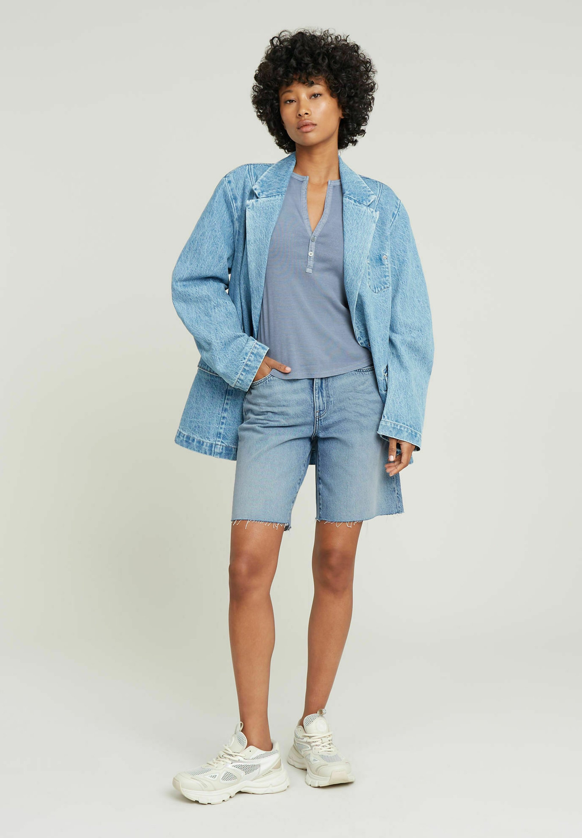 送料込★G-Star★Viktoria Bermuda ジーンズショート Viktoria Bermuda Shorts Raw Edge | ライトブルー | G-STAR® JP