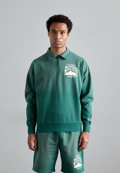 Billionaire Boys Club COUNTRY LOUNGE QUARTER ZIP CREWNECK - Melegítőfelső - green