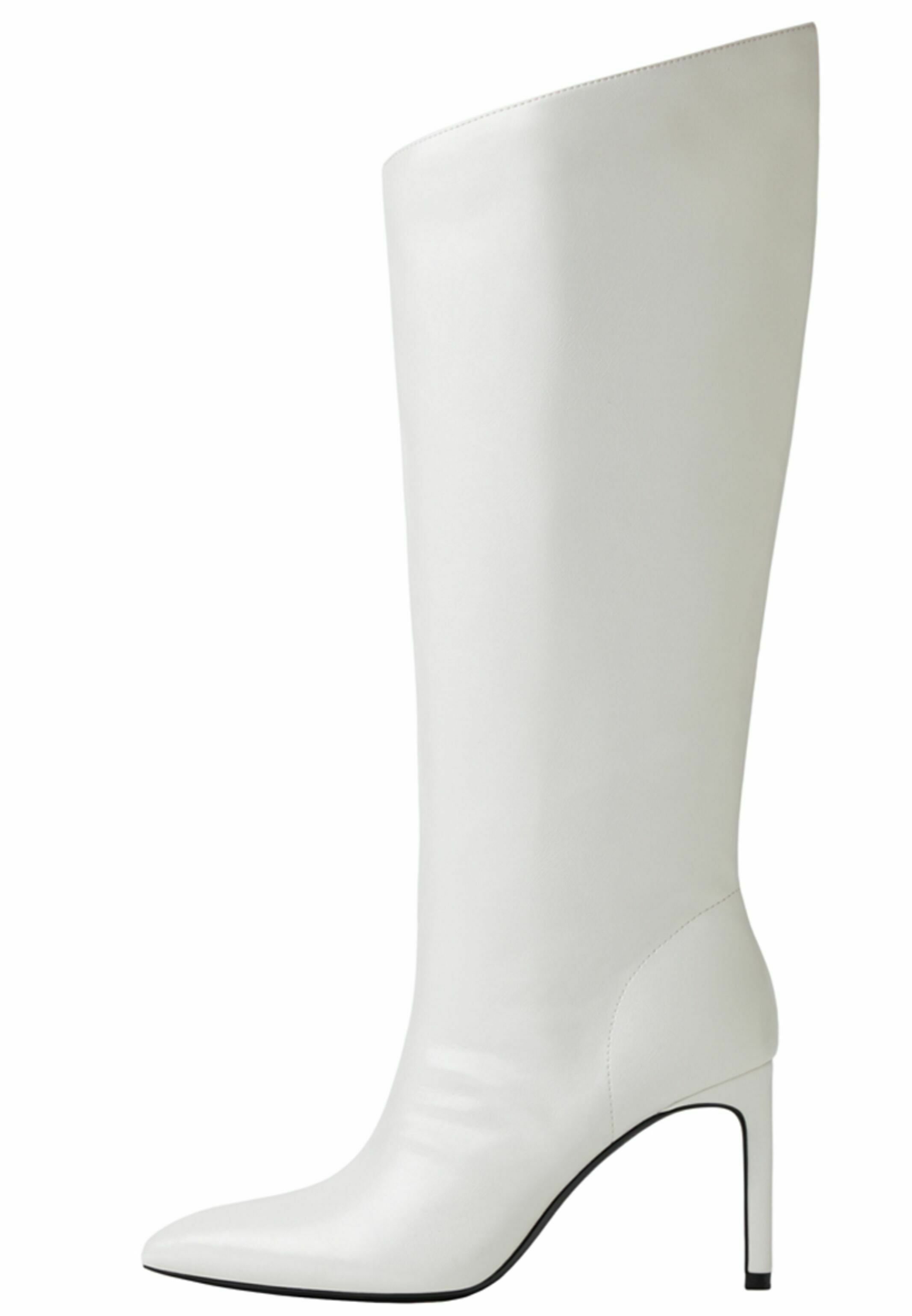 Bershka Laarzen met hoge hak - white/wit - Zalando.nl