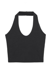 HALTER CROP - Top - black