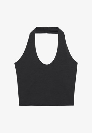 HALTER CROP - Débardeur - black