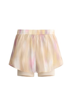 OYSHO, MID-RISE 2-IN-1 TIE-DYE TECHNICAL SHORTS - Jupe-short - vanilla
