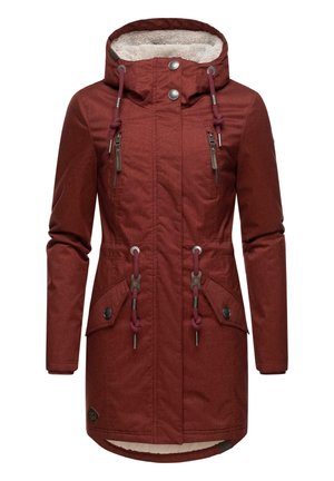 ELSIE MELANGE - Parka - wine red