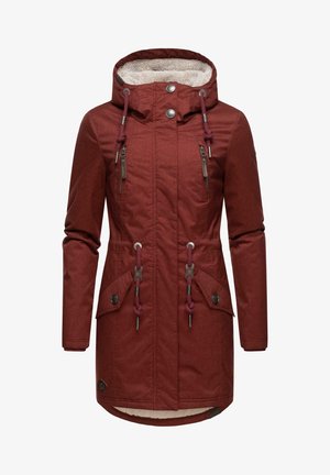 ELSIE MELANGE - Parka - wine red