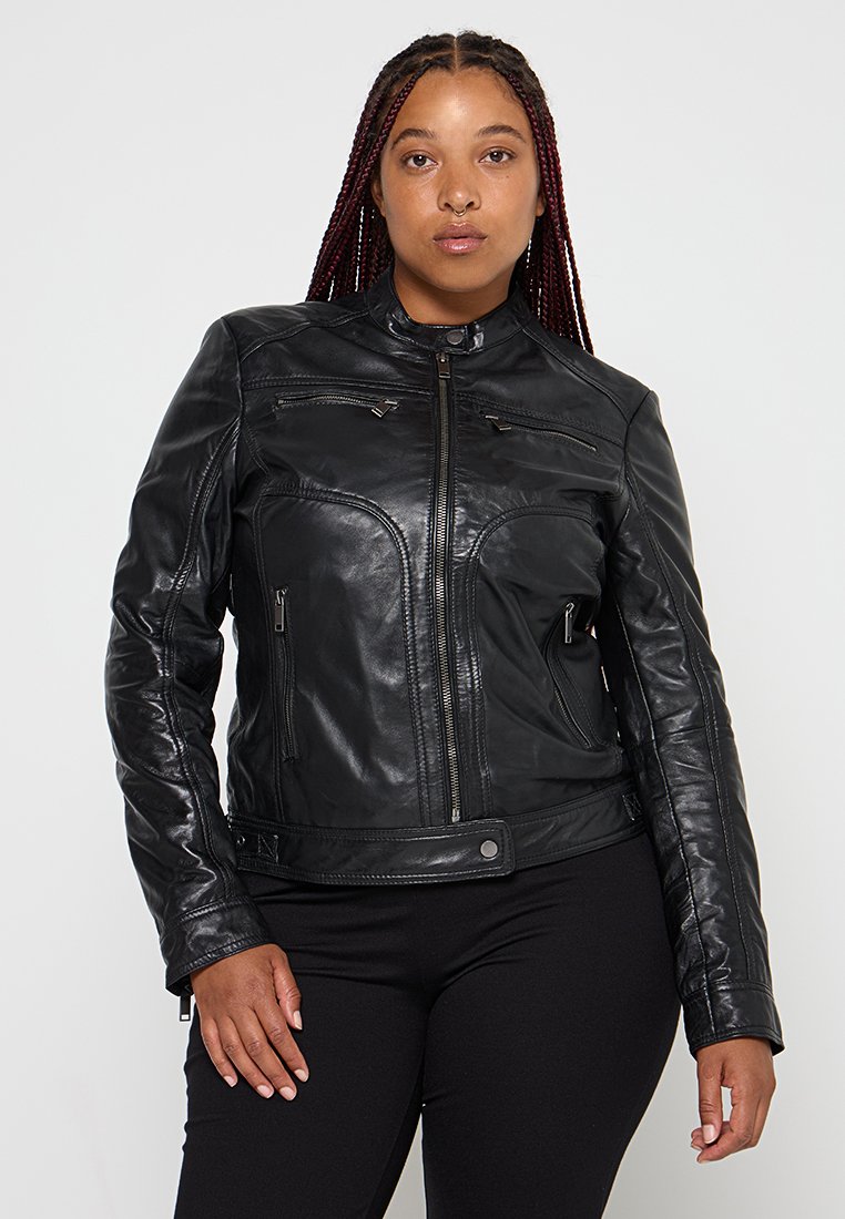 Lee Cooper Leren jas zwart Lee Cooper Leren jas zwart