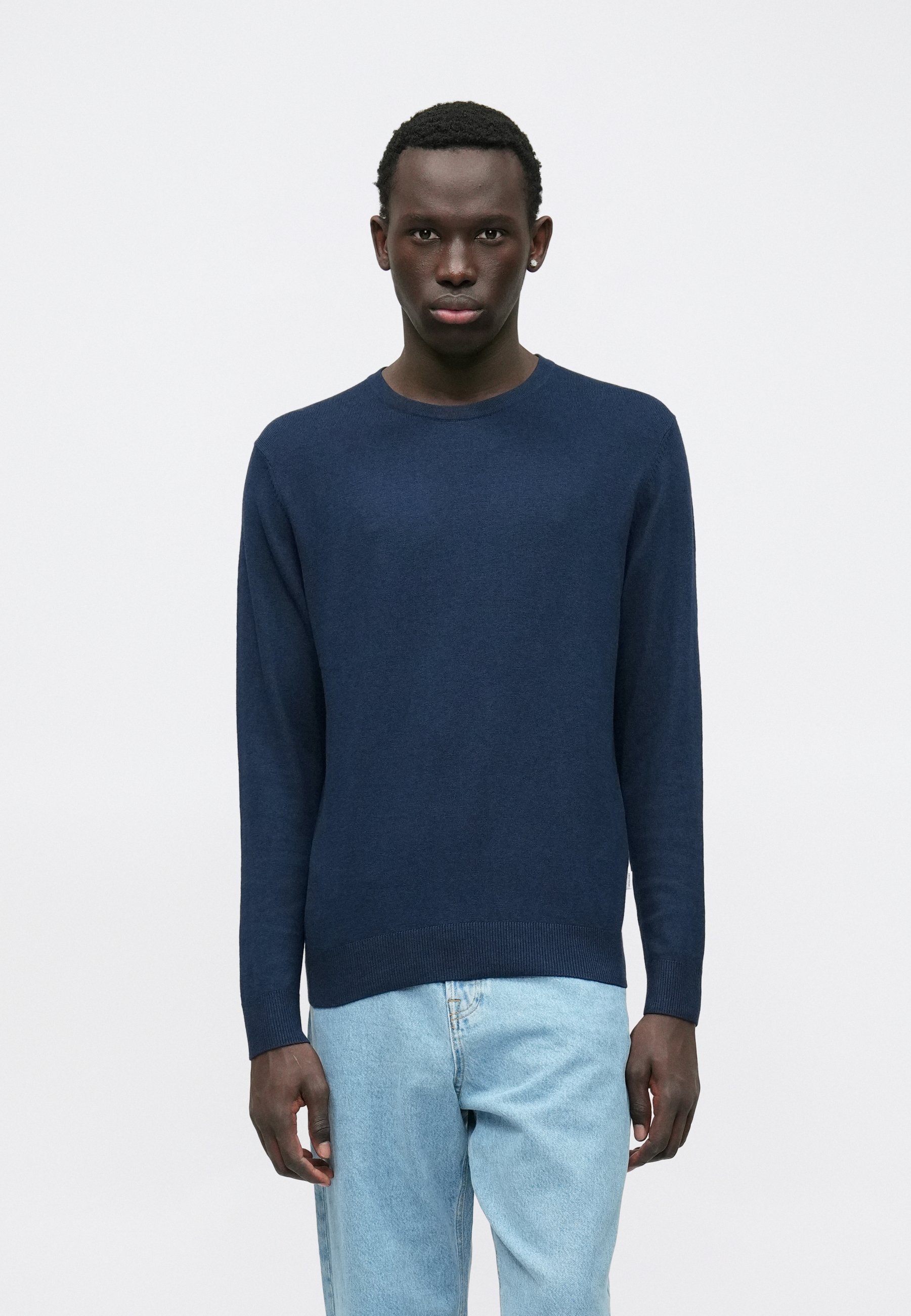 JACK AND JONES Pull à Col V Orton Homme Anthracite