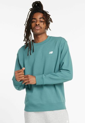 New Balance SMALL LOGO FRENCH CREW - Sweatshirt - green
