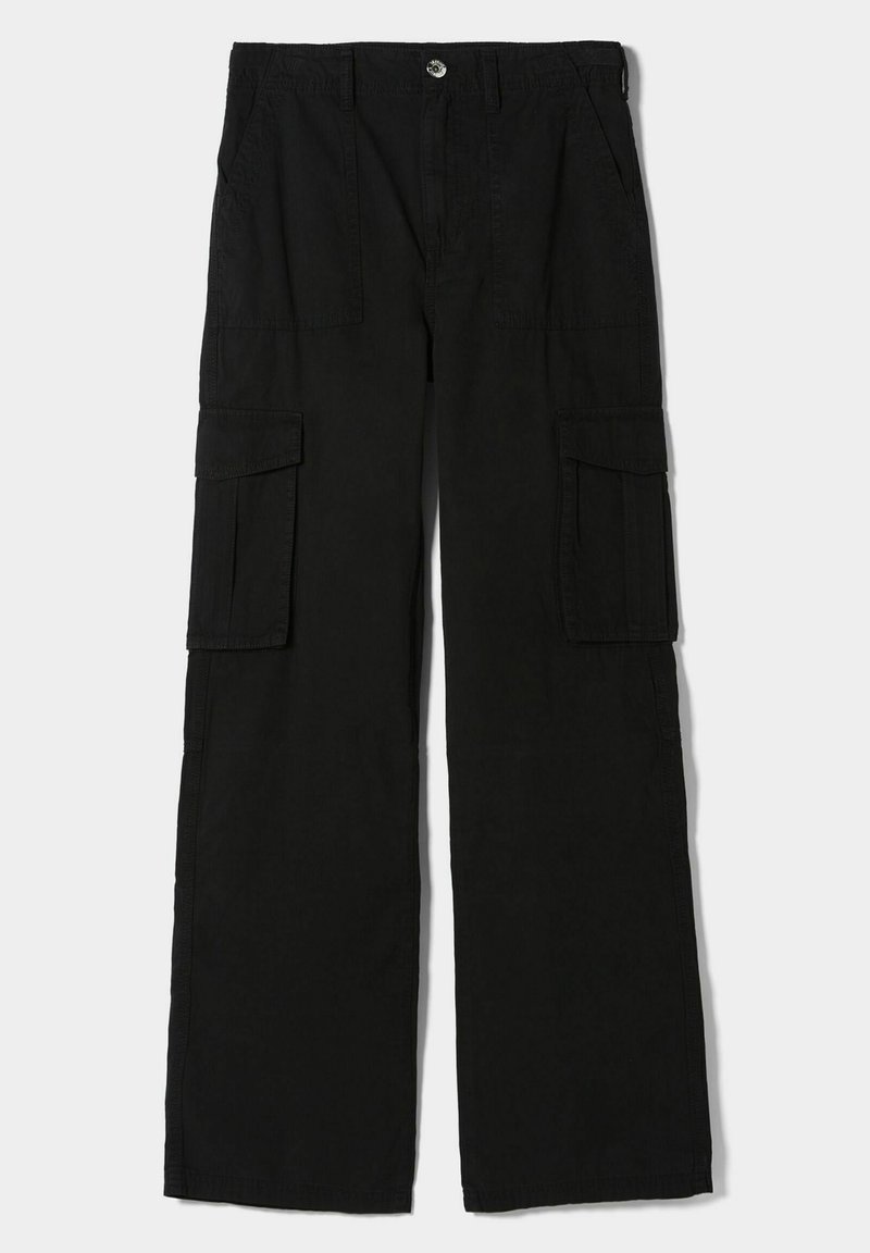 Bershka Cargobroek zwart Bershka Cargobroek zwart