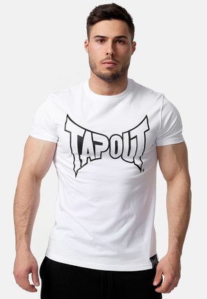 NORMALE PASSFORM LIFESTYLE - Print T-shirt - white black