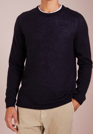 Stickad tröja - dark blue