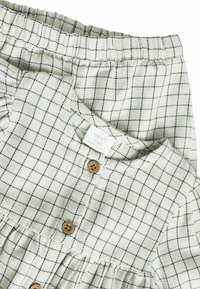 Next WIDE LEG SET - REGULAR FIT - Tygbyxor - white grid print