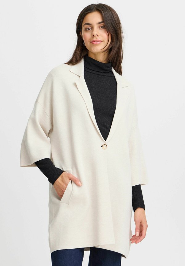 FRSALLY - Cardigan - limestone melange