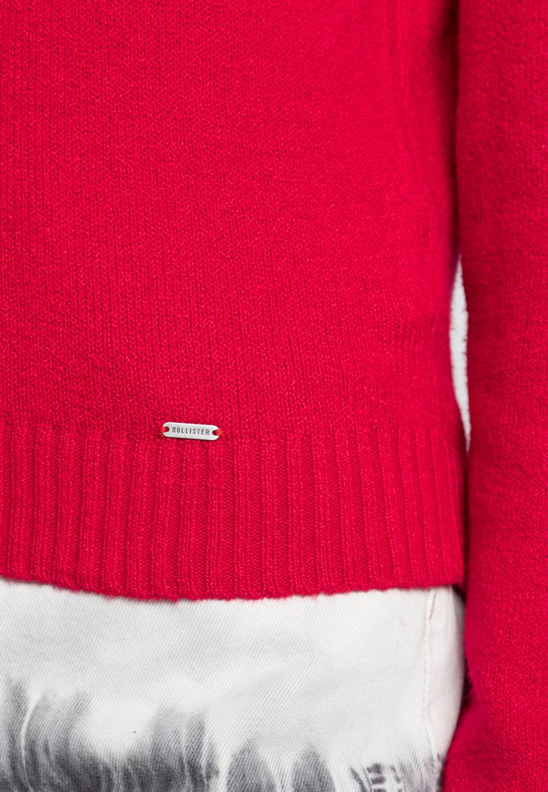 Damen Strickjacken | Hollister Co. COZY FABBA TURTLENECK Strickpullover red/rot - MU77398 Damen Strickjacken | Hollister Co. COZY FABBA TURTLENECK Strickpullover red/rot - MU77398