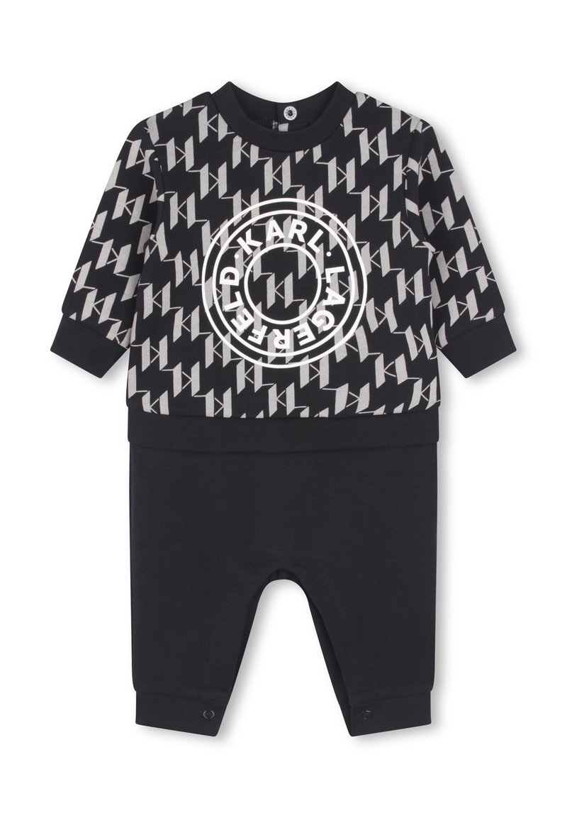 KARL LAGERFELD KIDS Jumpsuit zwart KARL LAGERFELD KIDS Jumpsuit zwart