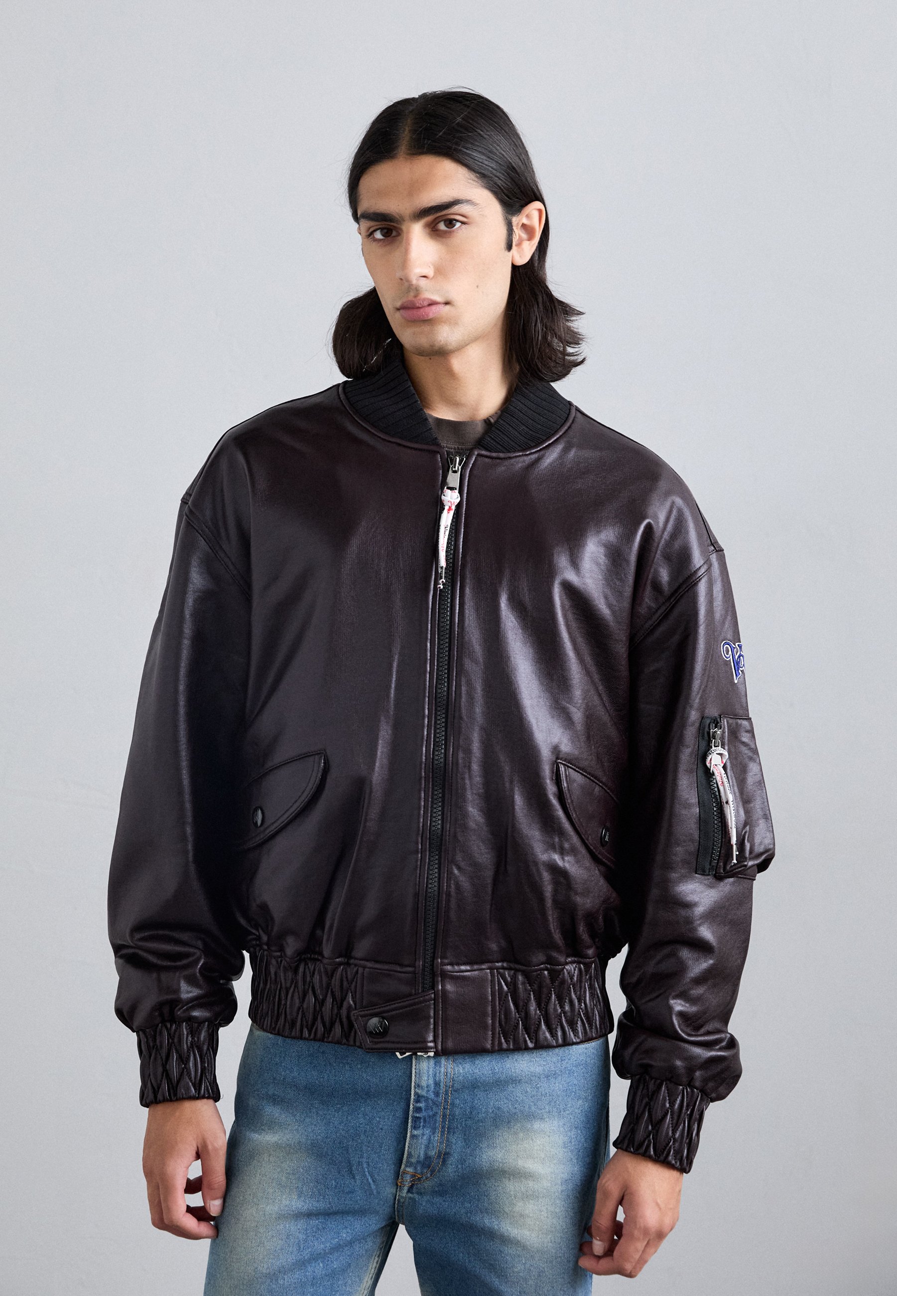 Vivienne Westwood BERNARDO - Faux leather jacket - black/dark 
