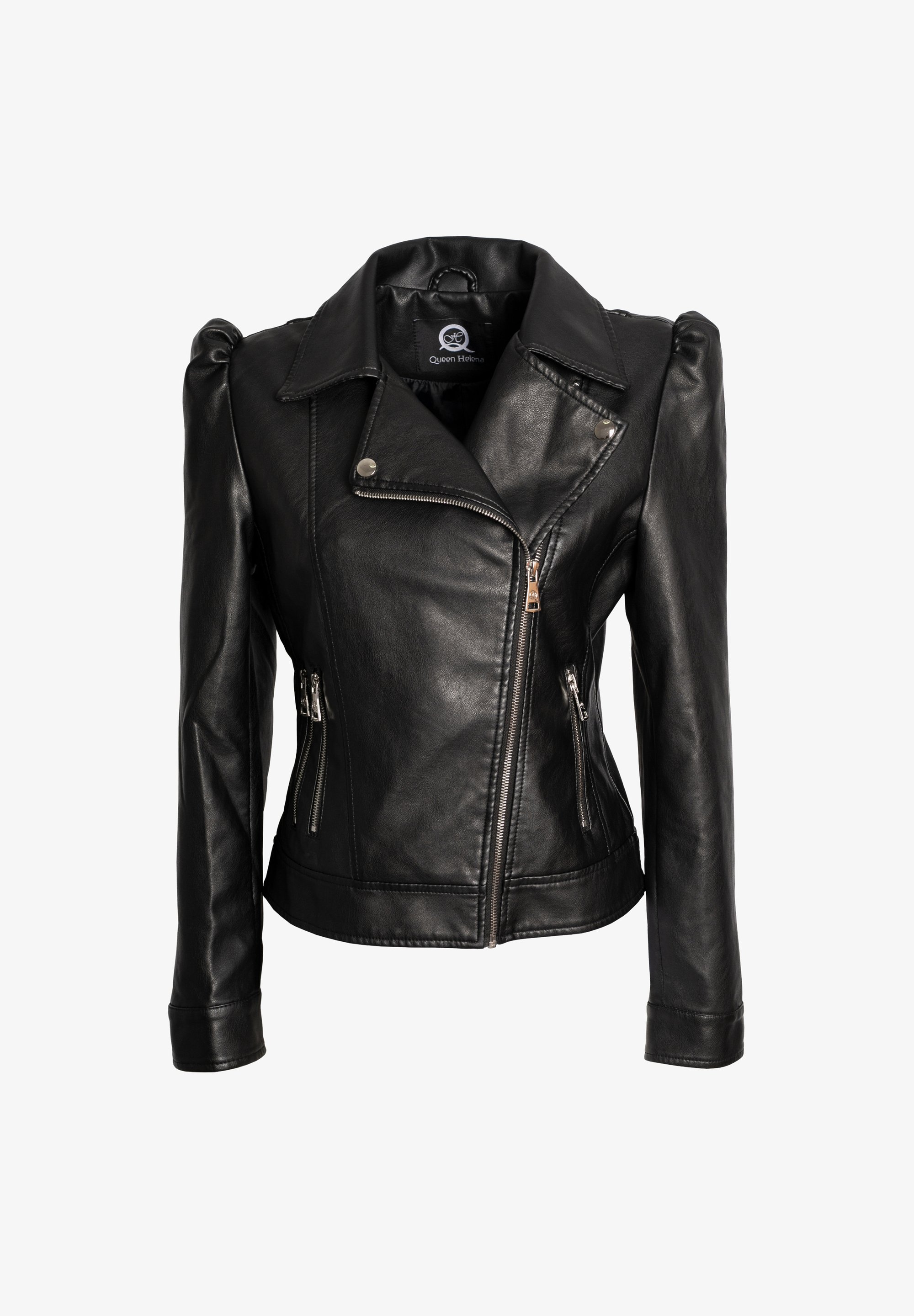 Giacca Pelle Donna Giubbotto In Pelle Queen Helena Modello Biker