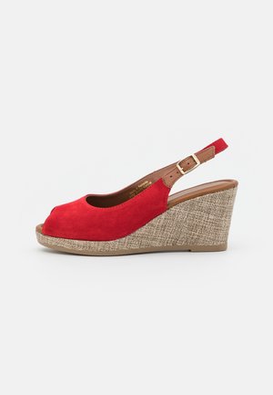 Peeptoe - red