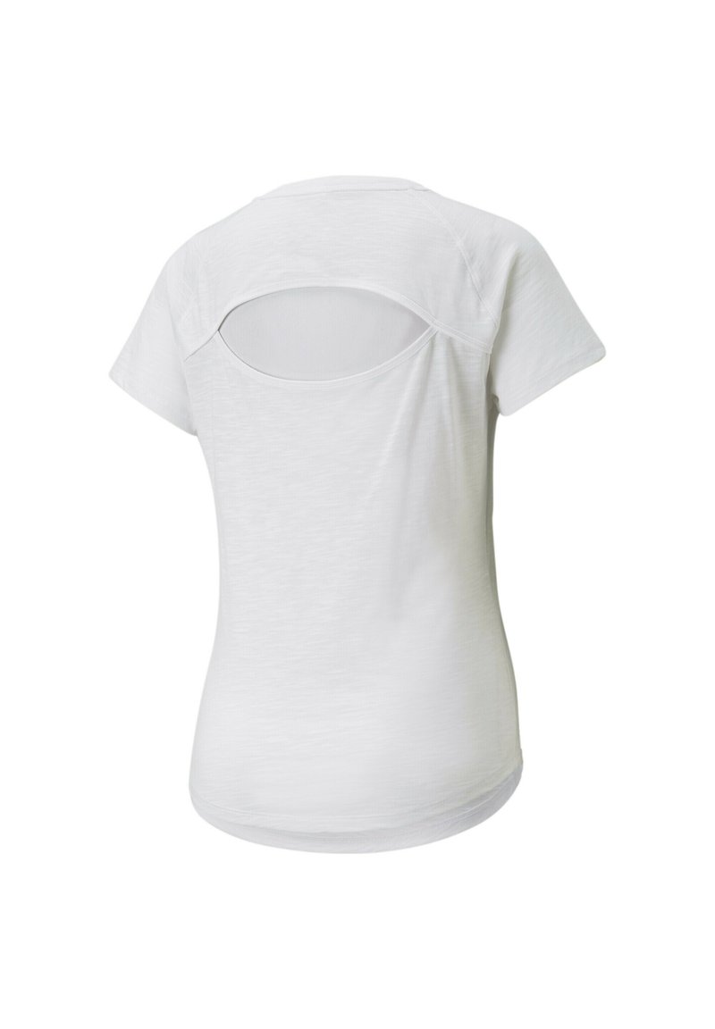 Damen Sportbekleidung | Puma LOGO SHORT SLEEVE KVINNA T-Shirt print white/weiß - XY44424 Damen Sportbekleidung | Puma LOGO SHORT SLEEVE KVINNA T-Shirt print white/weiß - XY44424
