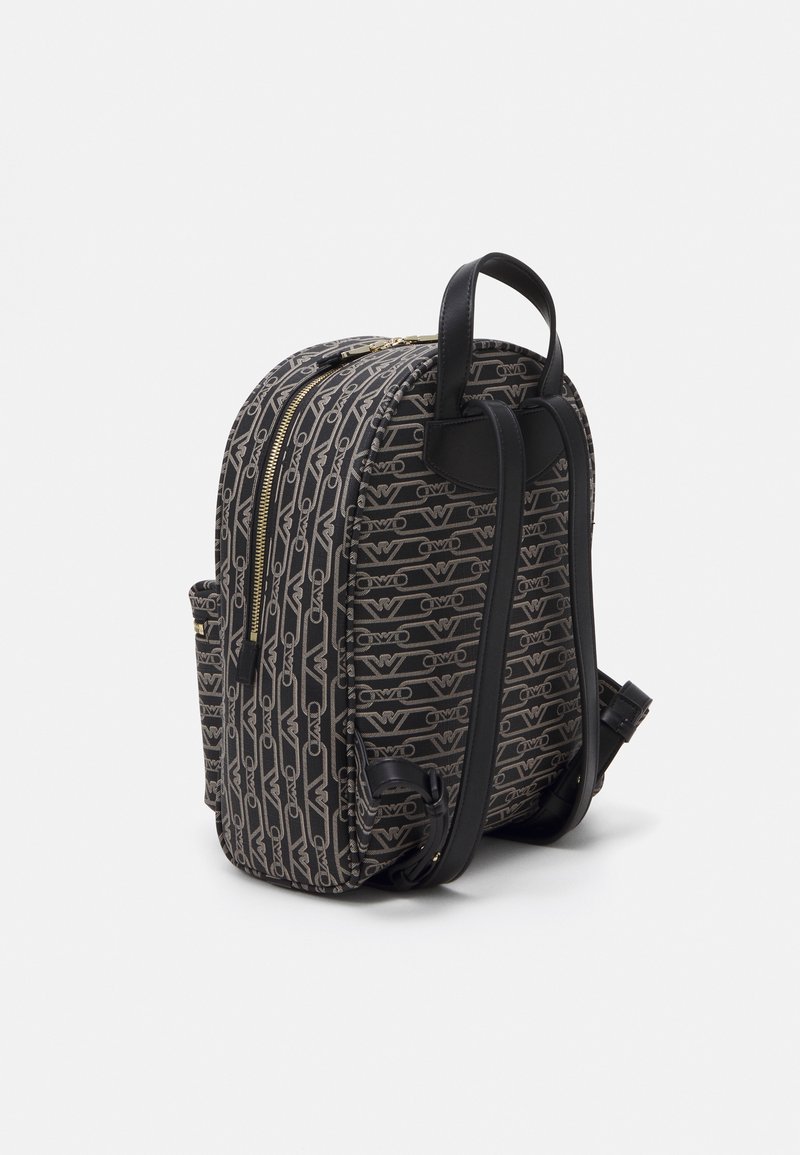 Emporio Armani Black Textured Backpack Emporio Armani backpack in saffiano synthetic leather  main image 2