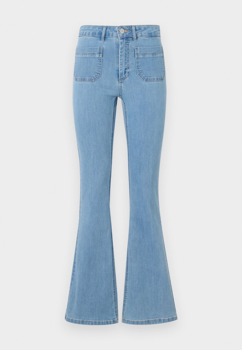 Only Flared Jeans lichtblauw denim