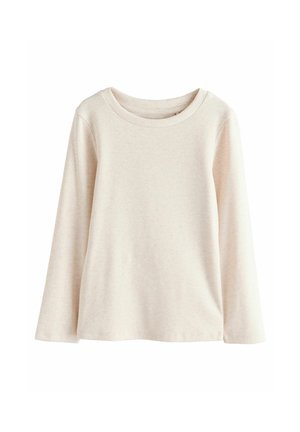 Next, RIBBED LONG SLEEVE TOP STANDARD - Pikkade varrukatega topp - neutral