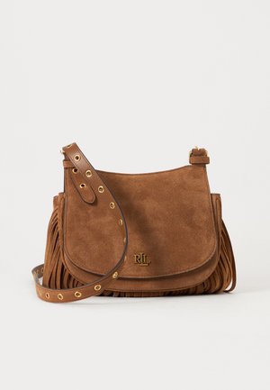Lauren Ralph Lauren, MARCY CROSSBODY MEDIUM - Τσάντα χιαστί - light tobacco